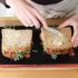 Die Sandwiches backen