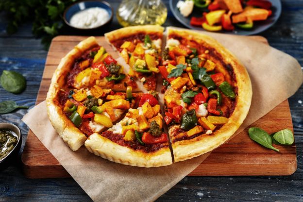 Vegane Gemüsepizza