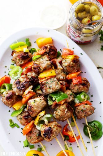 Gegrillte mediteranische Spiesse