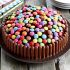 Bunte Smarties-Torte