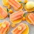 Orangen-Eis am Stiel