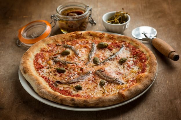Sardellen-Pizza