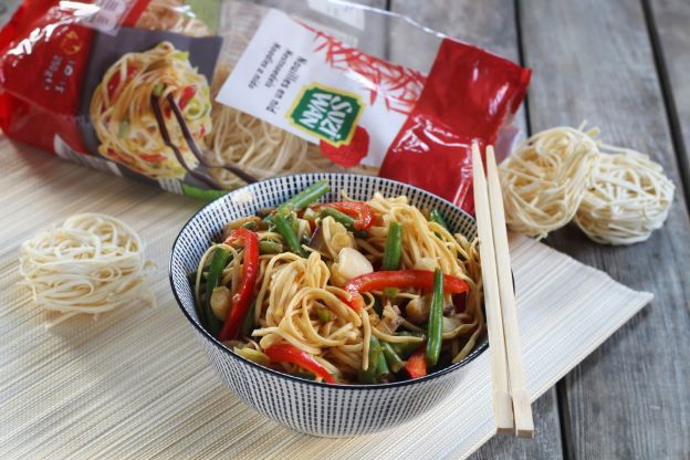Asiatische Nudelpfanne