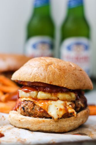 Süsse und würzige Speck-Truthahn-Burgers