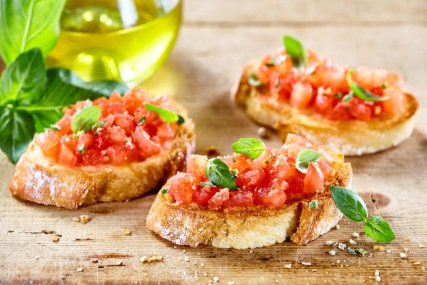 Tomaten-Basilikum-Bruschetta