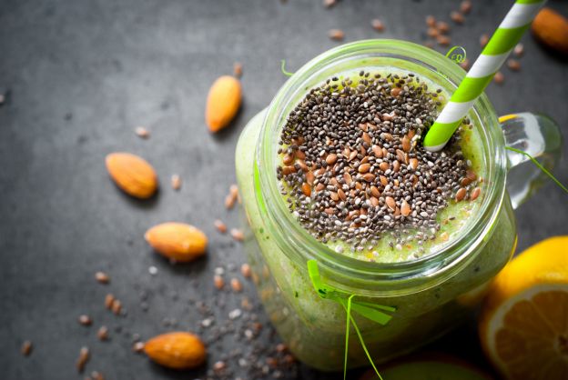 Grüner Smoothie mit Chia