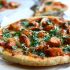 48. Scharfe Chicken Tikka Masala-Pizza aus Indien