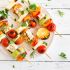 Gegrillte Tomaten-Halloumi-Spieße