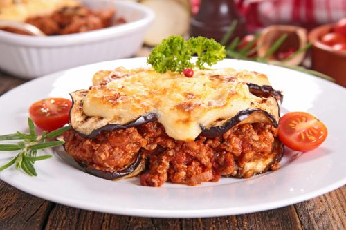 Vegetarisches Moussaka mit Aubergine