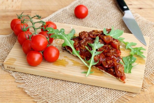 Tarte Tatin mit Kirschtomaten - Schritt für Schritt