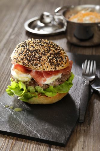 Auf einem Burger