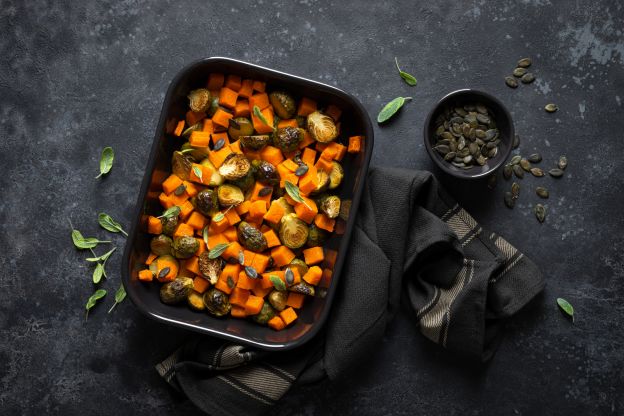 Rosenkohl-Kürbis-Gratin