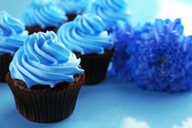 Kornblumen-Cupcakes