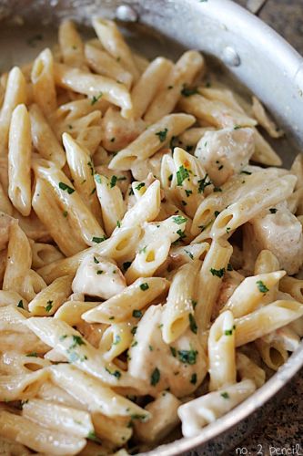ONE POT: Hähnchen Alfredo
