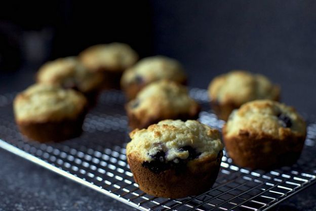 Leckere Blaubeermuffins