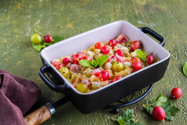 Clafoutis mit Stachelbeeren