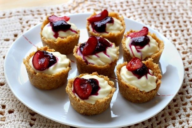 Mini-Kirsch-Cheesecakes ohne Backen