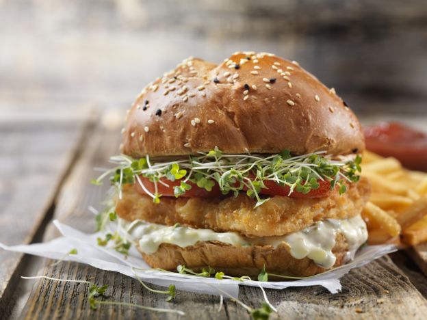 Würziger Lachs Burger