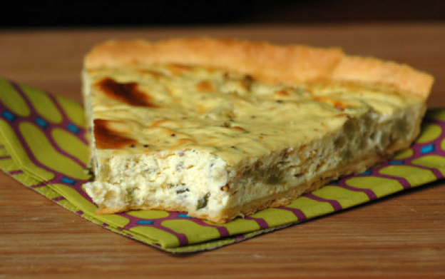 Quiche mit Ricotta und Romanesco