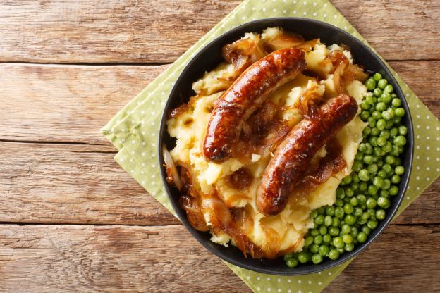 Bratwürste mit Kartoffelbrei