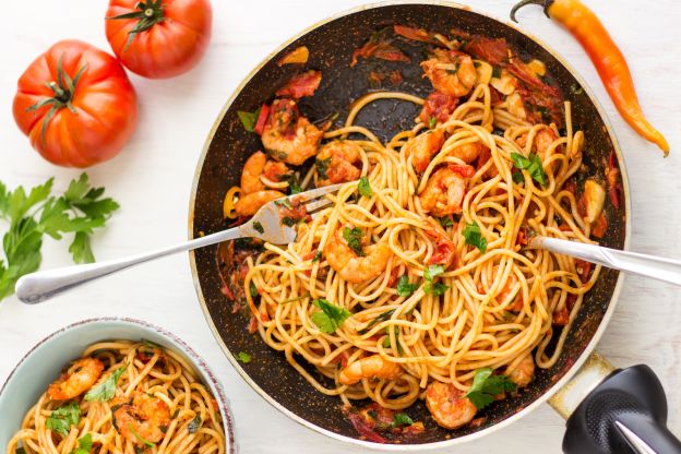 Krabben in frischer Tomatensauce