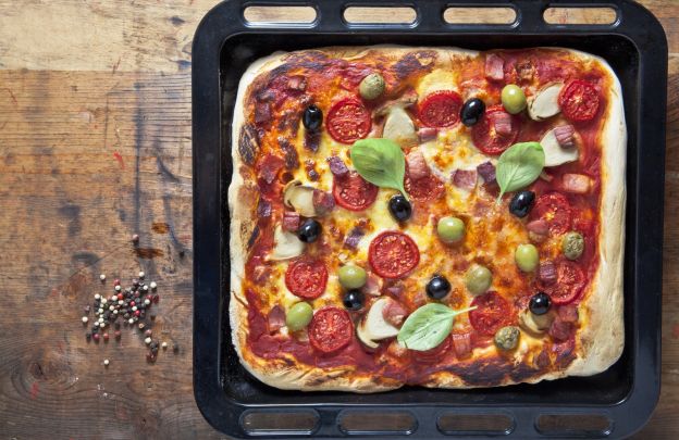 Selbstgemachte Pizza