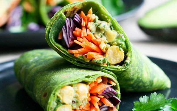 Spinat-Wraps mit nur 3 Zutaten - leicht und glutenfrei