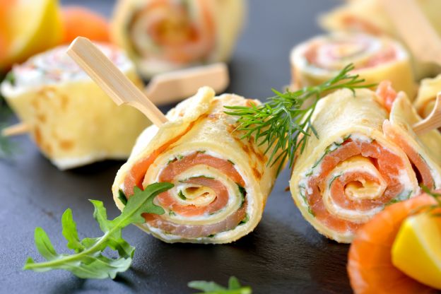 Lachs und Frischkäse