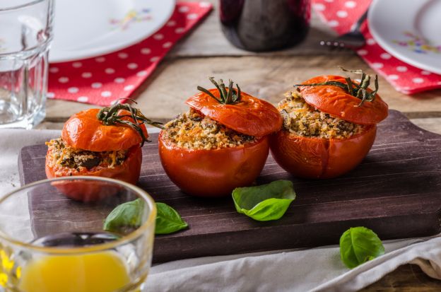 Gefüllte Tomaten mit Quinoa & Parmesan