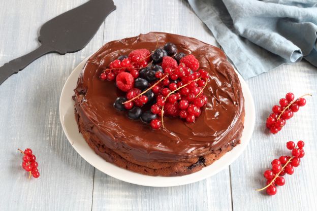 Schokoladenkuchen mit Mascarpone