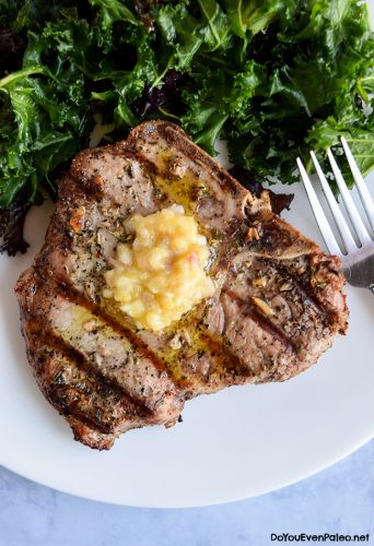 Gegrillter Schweinebraten mit Ghee