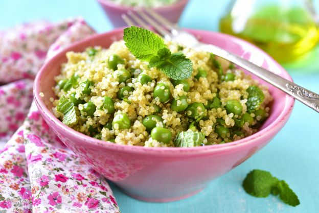 Quinoa mit Erbsen