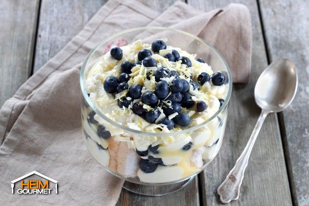 Blaubeer-Zitronen-Trifle