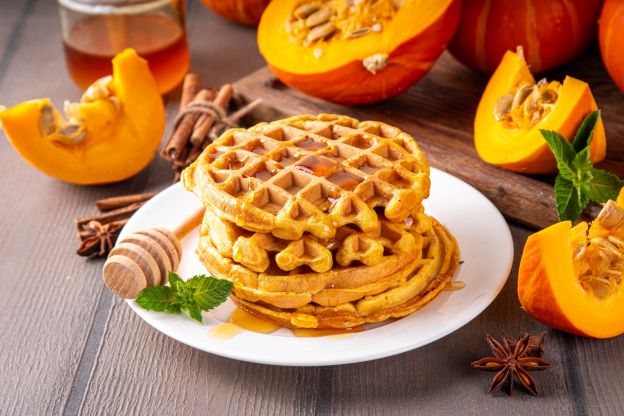 Kürbiswaffeln