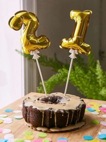 Goldene Zahlen-Ballons