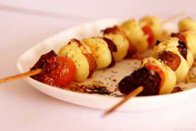 Gnocchi-Spieße