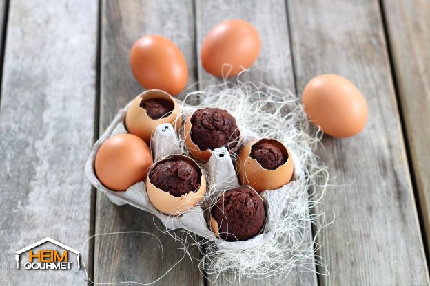 Süße Schokoladenmuffins für Ostern