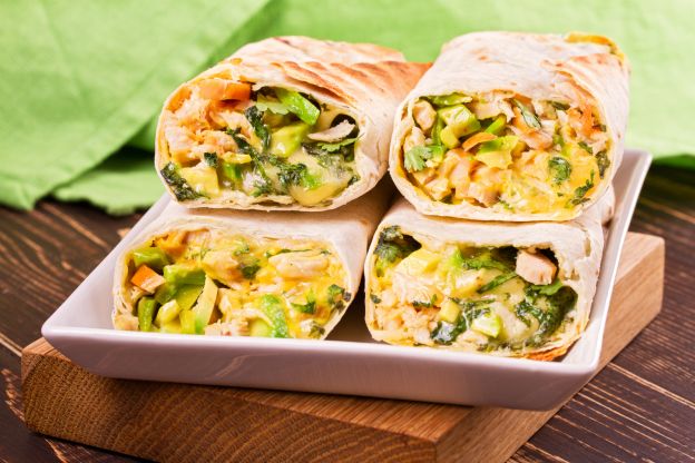 Hähnchen-Avocado-Wraps
