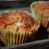 Muffins mit Rhabarber und Hagelzucker