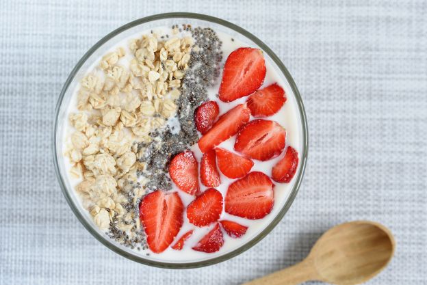 Erdbeer Frühstücksbowl