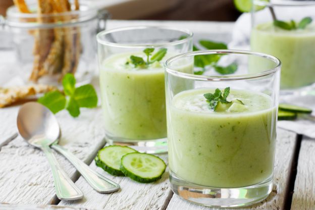 Vorspeise: Kalte Gurkensuppe