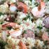 ONE POT: Reis mit Krevetten und Würstchen