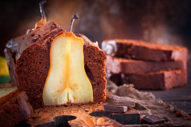 Schokokuchen mit Birne