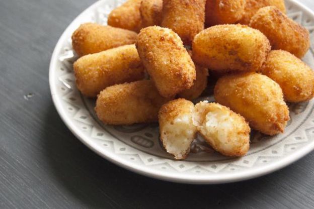Kartoffelkroketten mit Ei