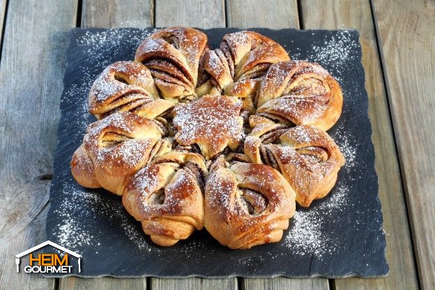 Hefebrioche mit Nutella