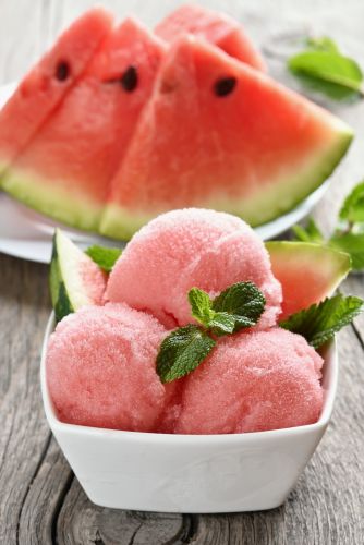 Melonensorbet