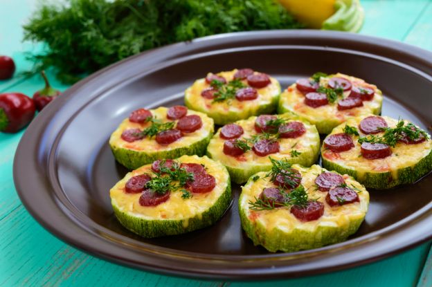 Zucchini-Minipizzen