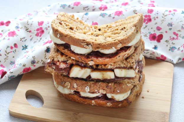 Nutella-Bananen-Sandwich