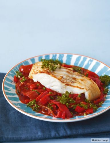 Fisch auf Paprika