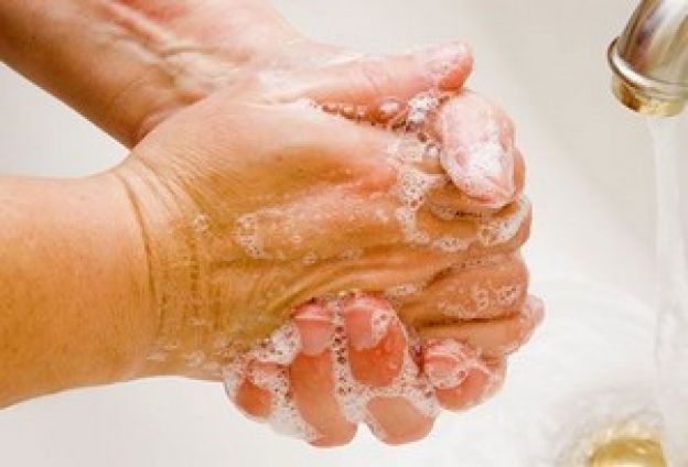 Hände sauber halten
